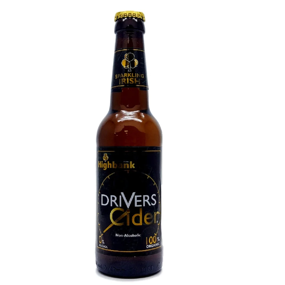 Highbank Orchards Organic Drivers Cider Non-Alcoholic 330ml