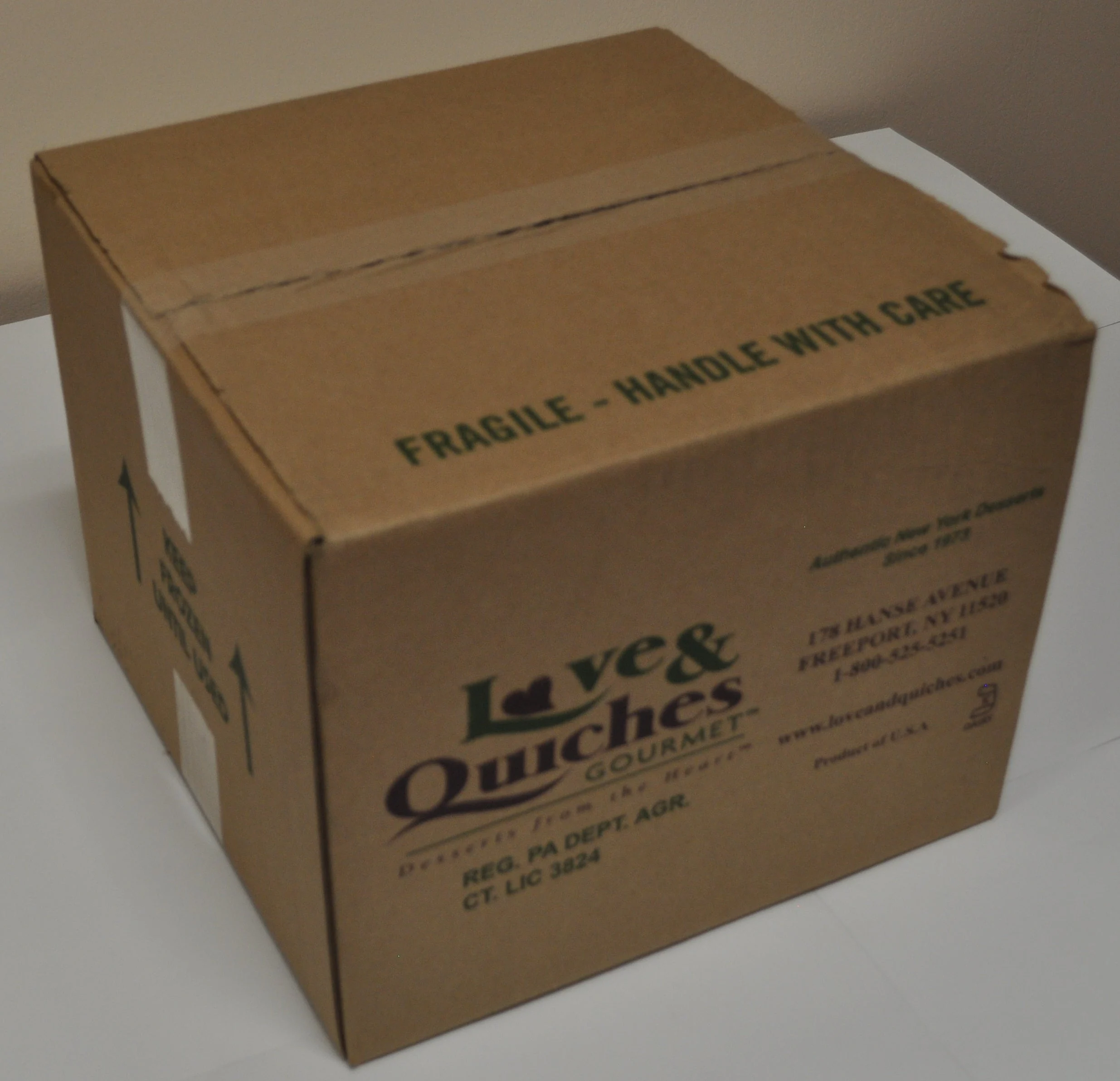 Love And Quiches 9 Inch  Sky High Cheesecake Cut Pack 6.5 Pound Each - 2 Per Case.