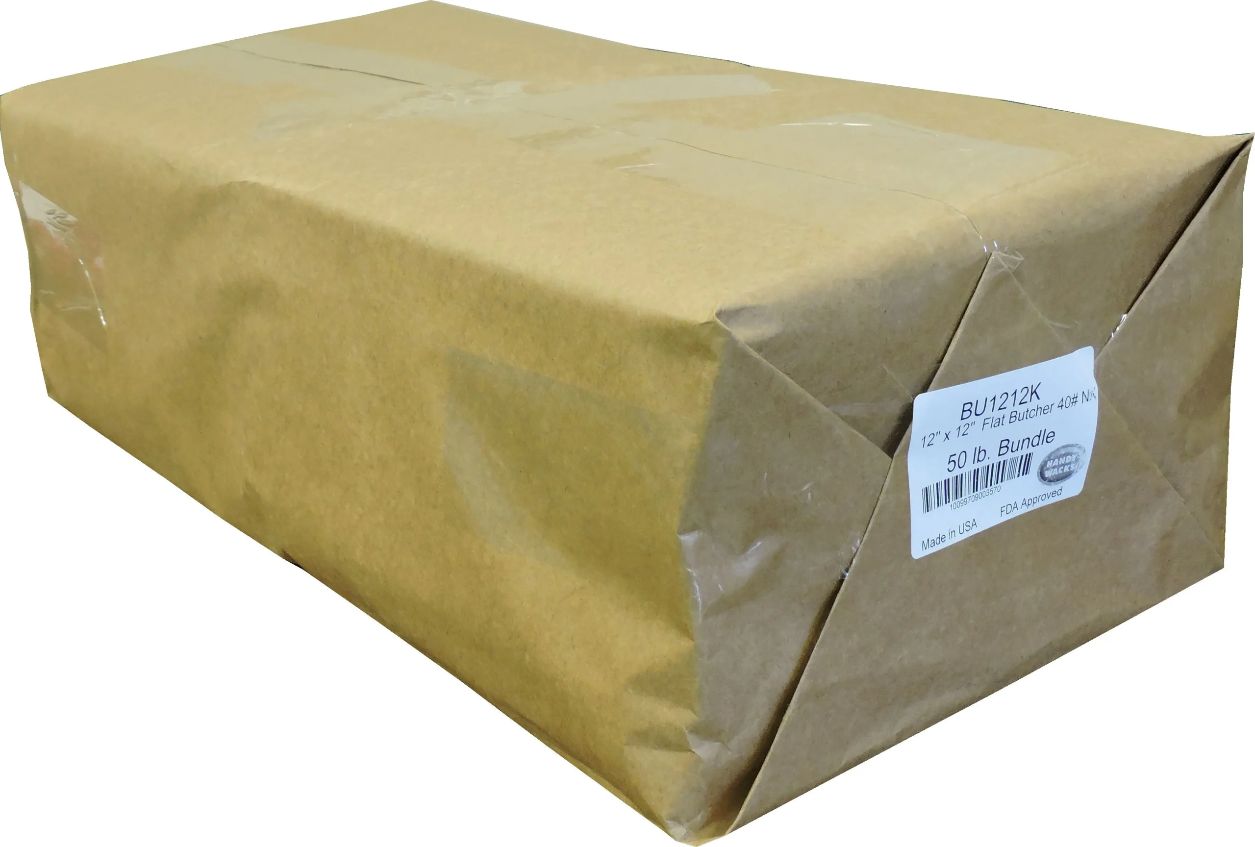 Handy Wacks 12 Inch X 12 Inch Kraft Flat Butcher Paper 1 - 3750 Cnt