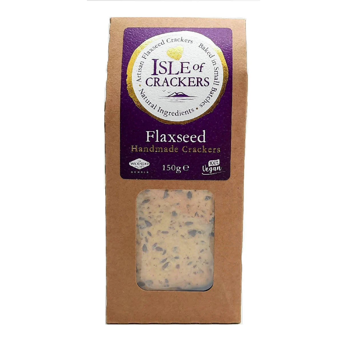 Isle of Crackers Handmade Crackers with Flaxseed 150g