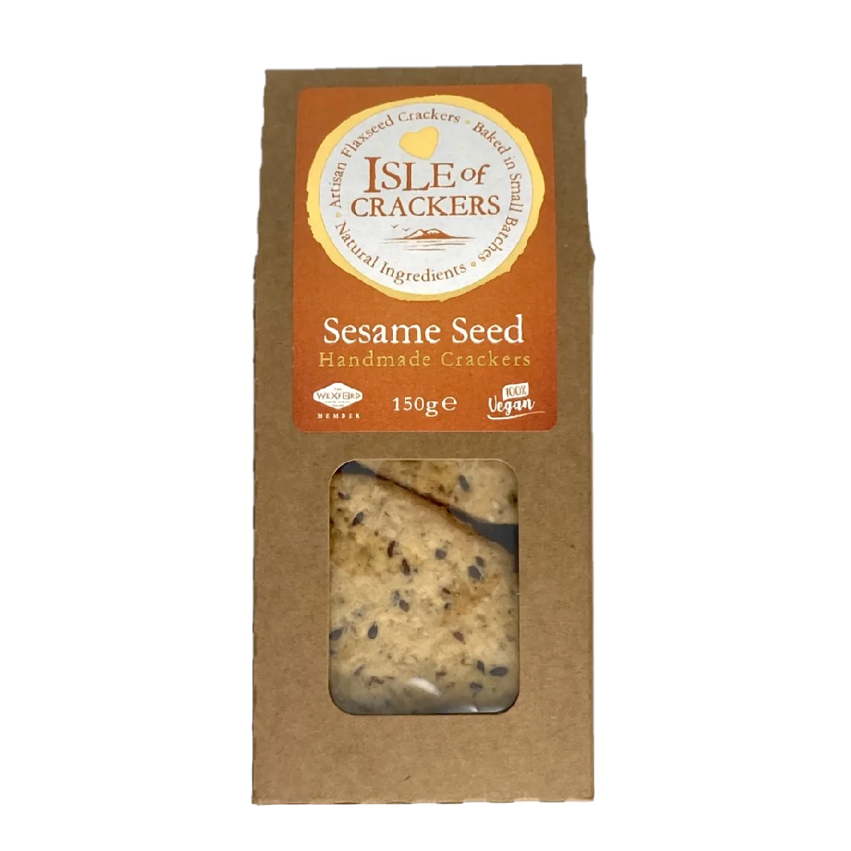 Isle of Crackers Handmade Crackers with Sesame Seeds 150g