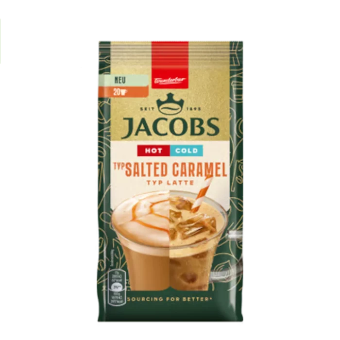 Jacobs Instant Cappuccino Typ Salted Caramel Latte Hot & Cold 340g / 12oz