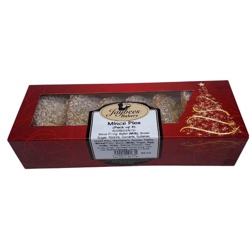 Jaybees Bakery Mince Pies 6 pack