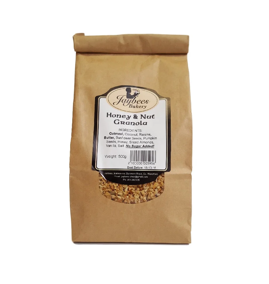 Jaybees Bakery Honey & Nut Granola 500g