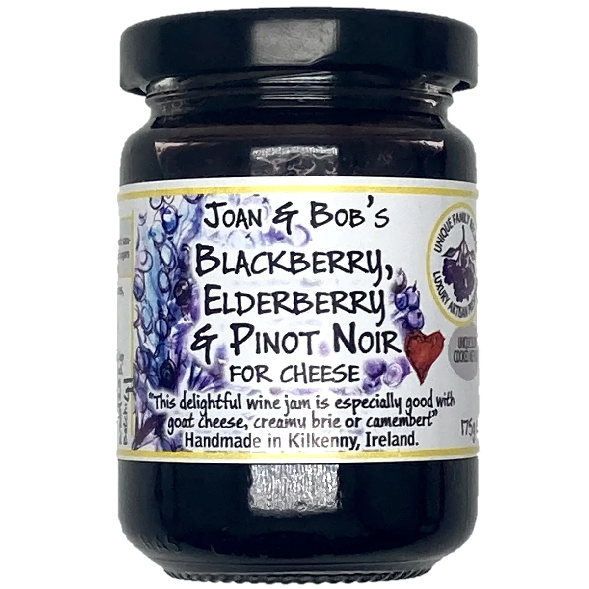 Joan & Bob's Blackberry, Elderberry & Pinot Noir 175g