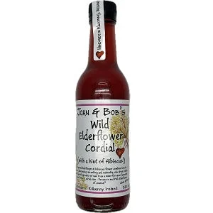 Joan & Bob's Wild Elderflower Cordial with a hint of Hibiscus 330ml