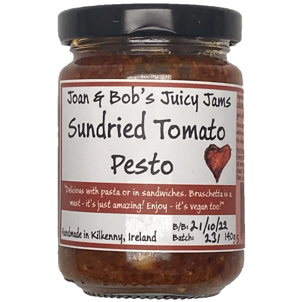 Joan & Bob's Sundried Tomato Pesto 140g