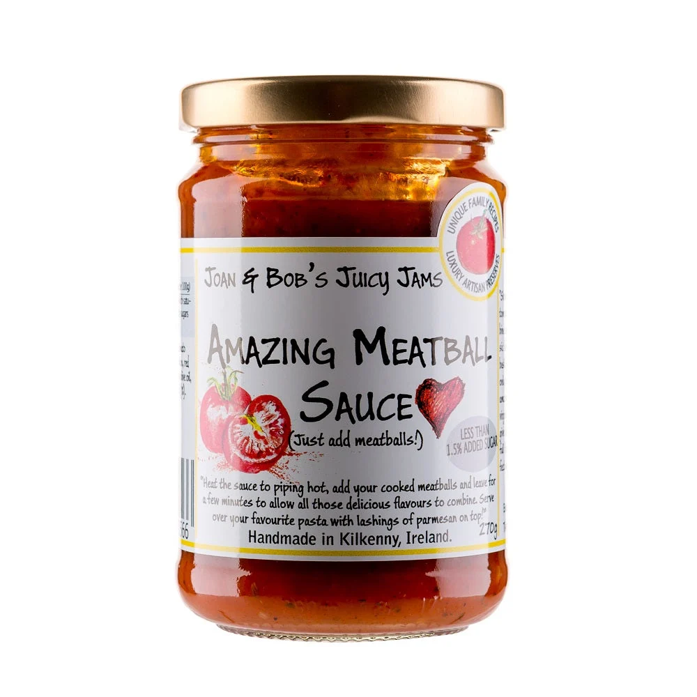 Joan & Bob's Juicy Jams Amazing Meatball Sauce 270g