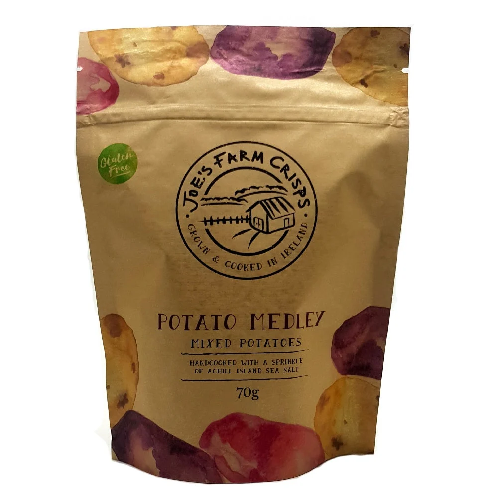 Joe's Farm Crisps Potato Medley Mixed Potatoes with Achill Island Sea Salt 70g