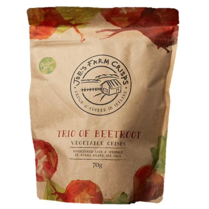 Joe's Farm Crisps Trio of Beetroot Vegetable Crisps 70g