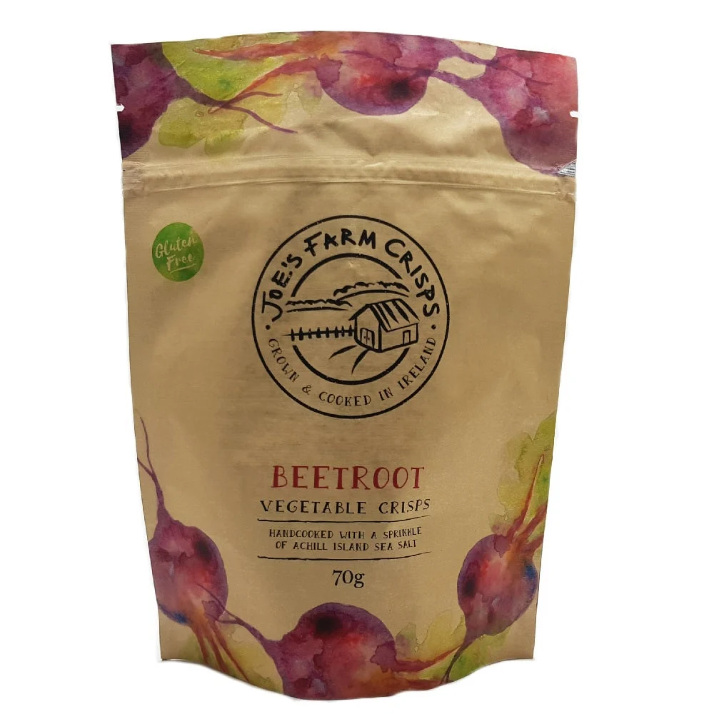 Joe's Farm Crisps Beetroot Crisps with a sprinkle of Irish Sea Salt 70g