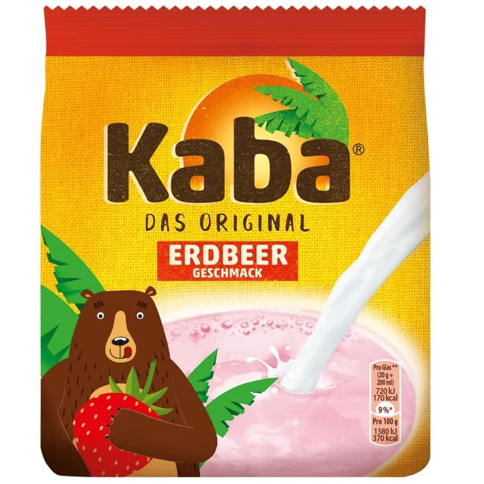 Kaba Erdbeer lösliches Getränke-Pulver mit Erdbeergeschmack 400g