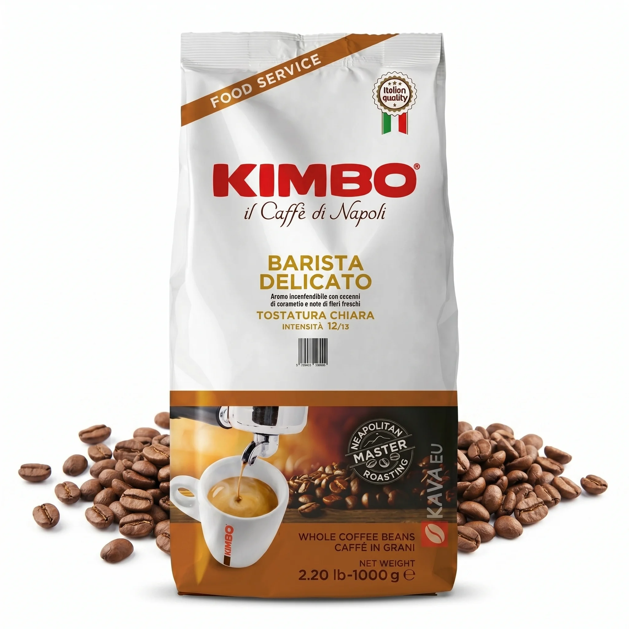Kimbo Espresso Barista Delicato Coffee beans 1kg