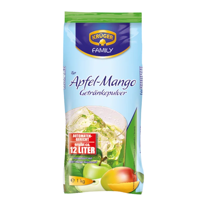 KRÜGER FAMILY Getränkepulver Apfel-Mango 1kg / 2.2lbs