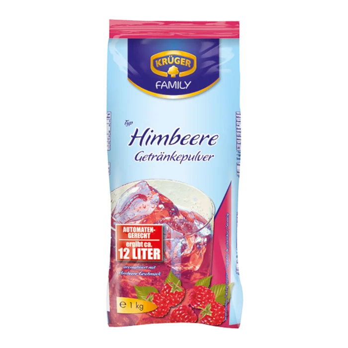 KRÜGER FAMILY Getränkepulver Himbeere 1kg / 2.2lbs