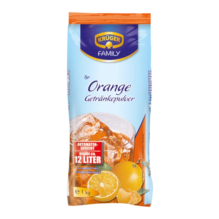 KRÜGER FAMILY Getränkepulver Orange 1kg / 2.2lbs