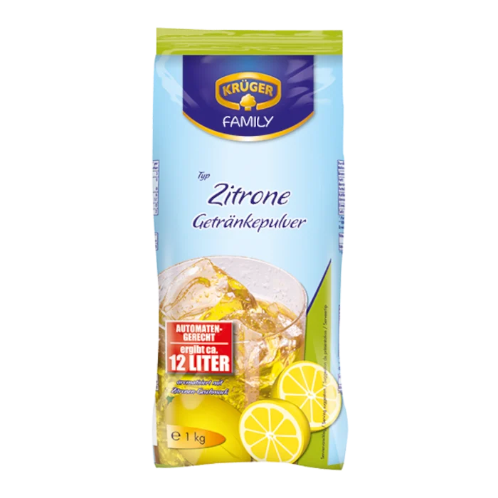 KRÜGER FAMILY Getränkepulver Zitrone 1kg / 2.2lbs