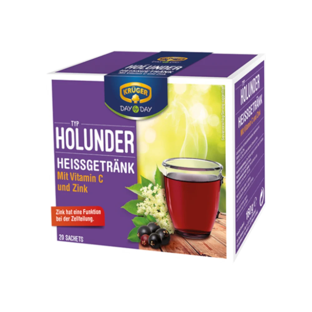 KRÜGER DAY by DAY Heißgetränk Holunder 160g / 5.64oz