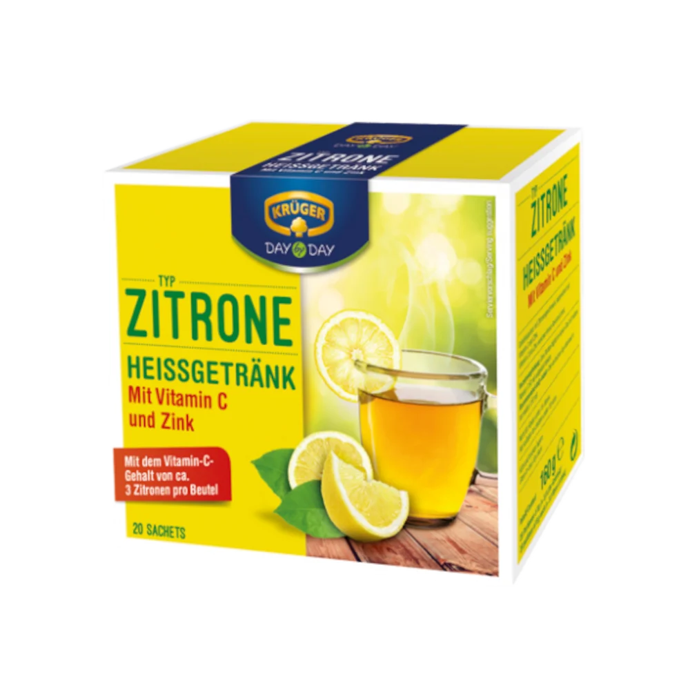 KRÜGER DAY by DAY Heißgetränk Zitrone 160g / 5.64oz