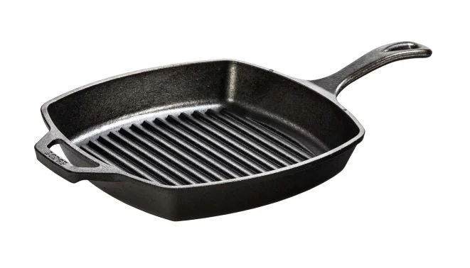 Lodge 5 Inch Square Cast Iron Grill 1 Each - 3 Per Case.