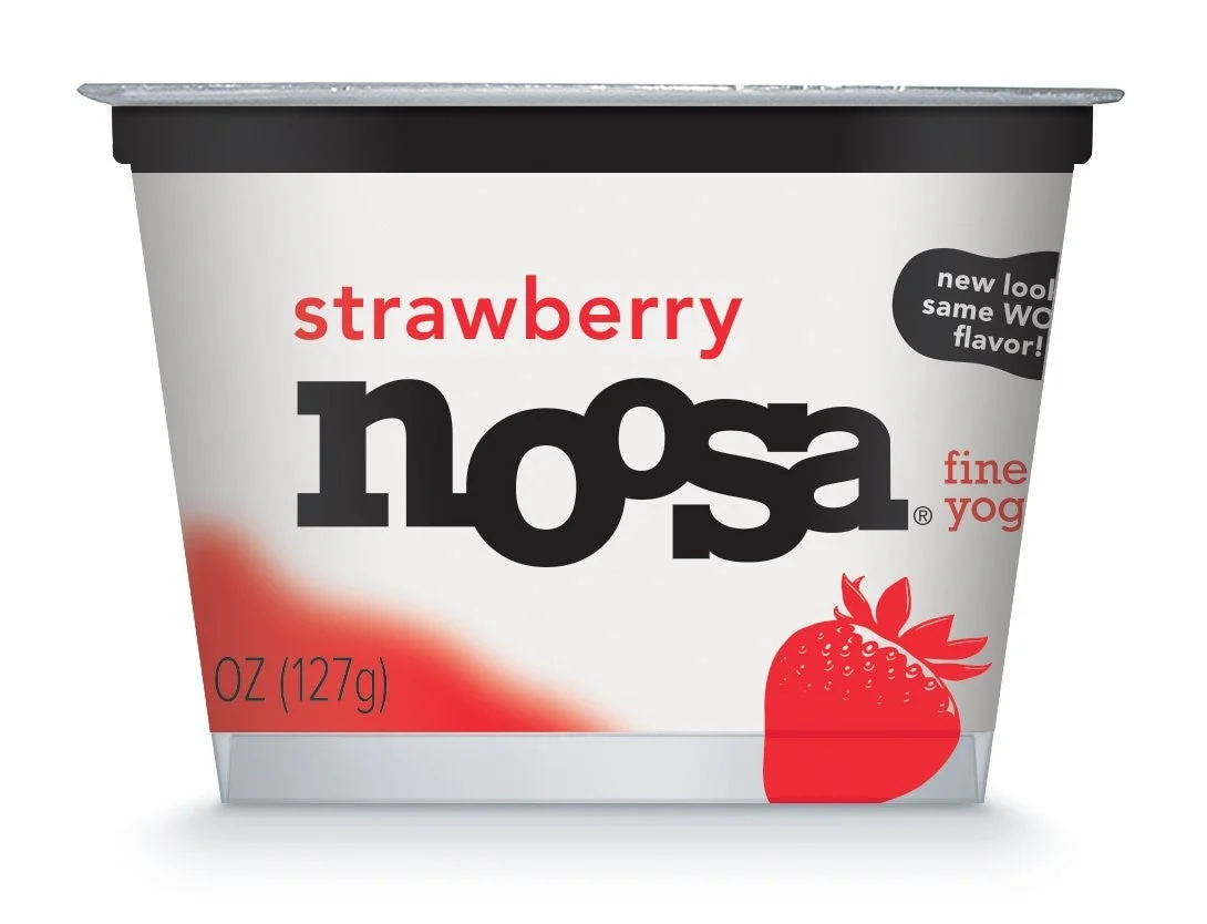 Noosa Yoghurt Strawberry 4.5 Ounce Size - 6 Per Case.