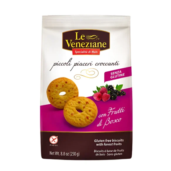 Le Veneziane Glute Free Mixed Berries Biscuits 250g
