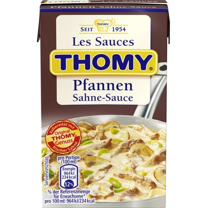 Thomy Les Sauces Pfannen-Sahne Soße 250ml / 8.45 fl.oz