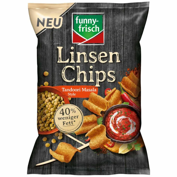 funny-frisch Linsen Chips Tandoori Masala Style 90g