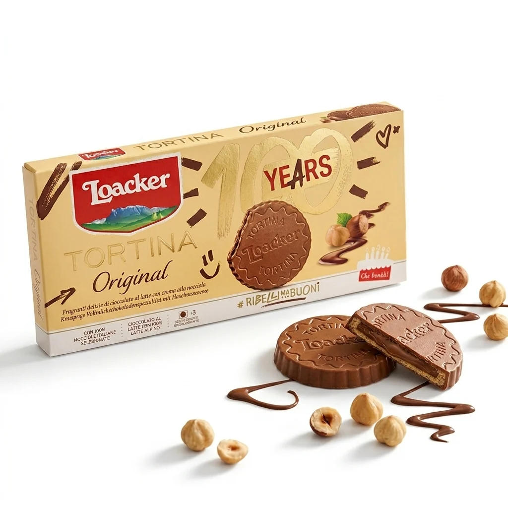 Loacker Tortina Original Cookies 21g 3 Packs