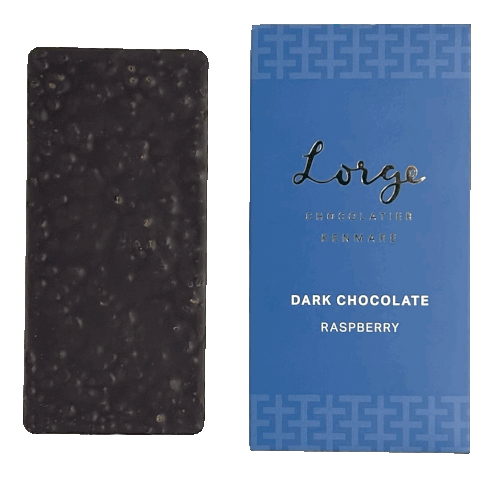 Lorge Chocolatier Dark Chocolate & Raspberry Bar 90g