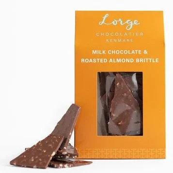 Lorge Chocolatier Milk Chocolate Roasted Almond Brittle 150g