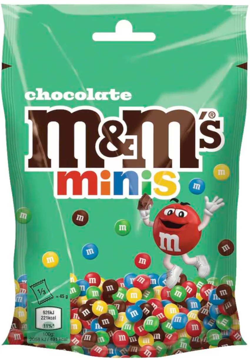 M&M'S Chocolate Minis, Dragierte Mini-Schokolinsen 135g / 4.76oz
