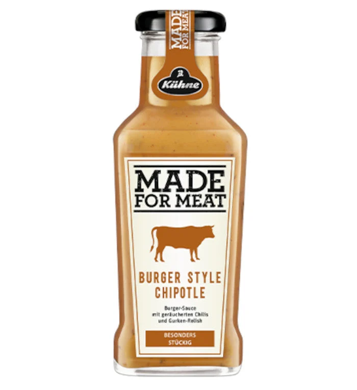 Kühne Made for Meat Burger Style Chipotle Sauce 235ml / 8.28 fl. oz.