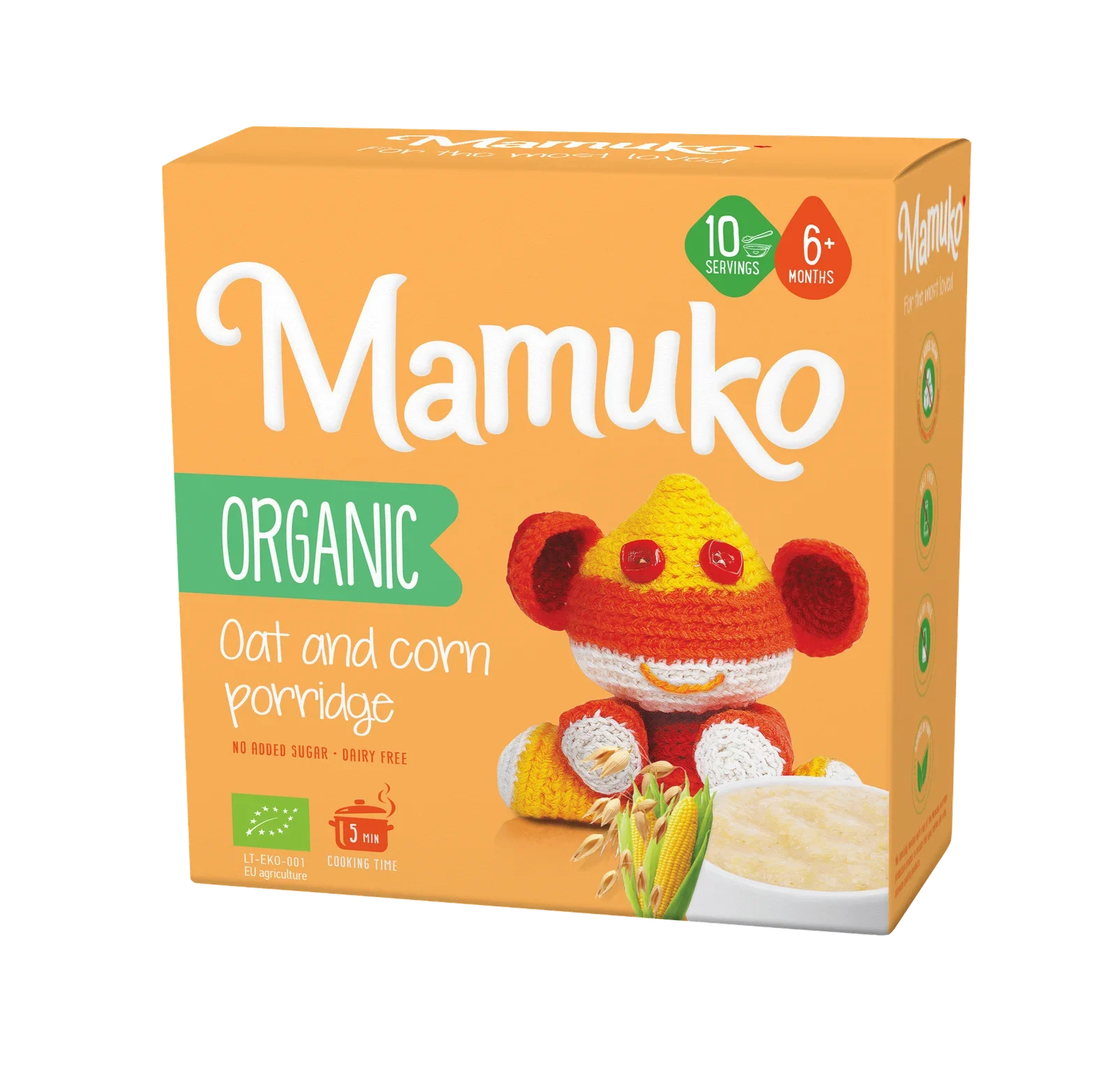 MAMUKO Organic Oat & Corn Porridge 200g/10pack