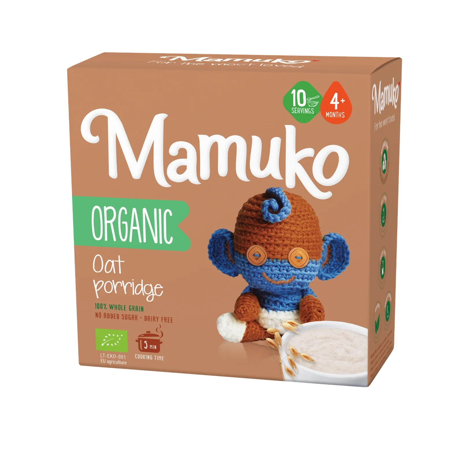 MAMUKO Organic Oat Porridge 200g/10pack