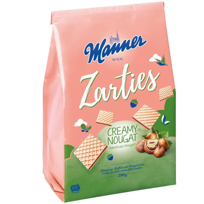 Manner Zarties Creamy Nougat Waffelgebäck 200g / 7.05oz