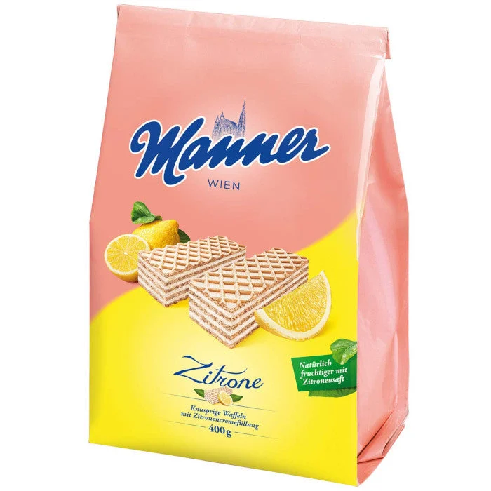Manner Zitronen Waffel-Schnitten 400g / 14.1oz