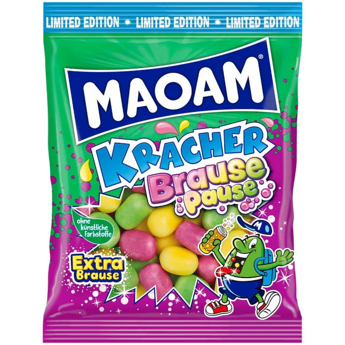MAOAM Kracher Brause Pause Kaubonbons mit Brausefüllung 200g