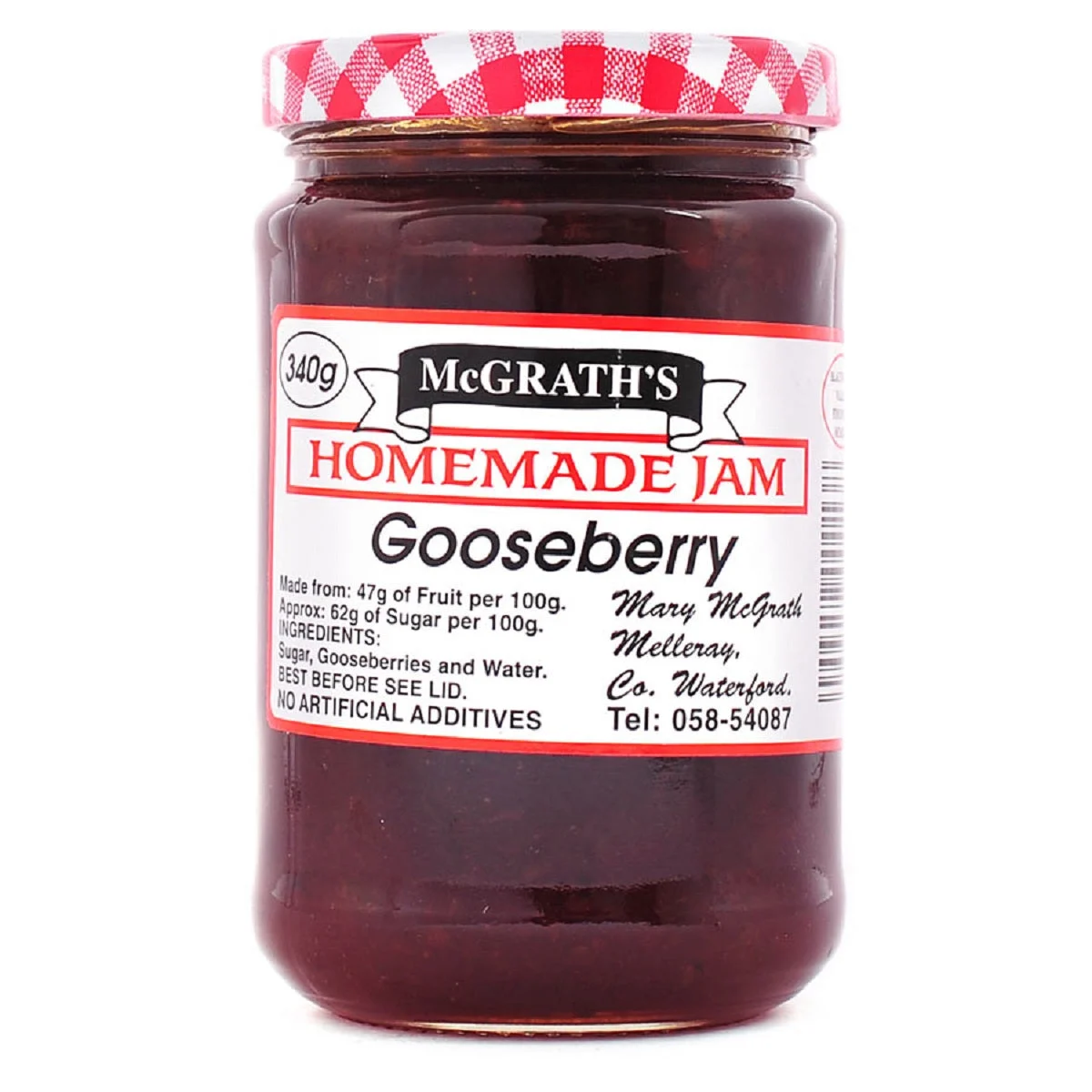 McGrath's Homemade Gooseberry Jam 340g