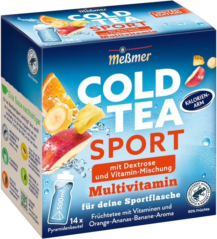 Meßmer Cold Tea Sport Multivitamin 14 Pyramidenbeutel