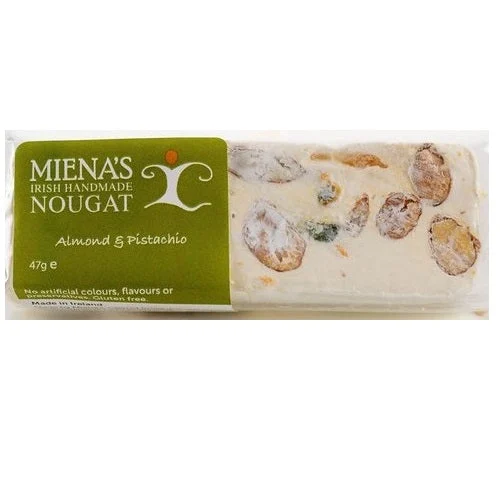 Miena's Irish Handmade Nougat Almond & Pistachio Bar 47g