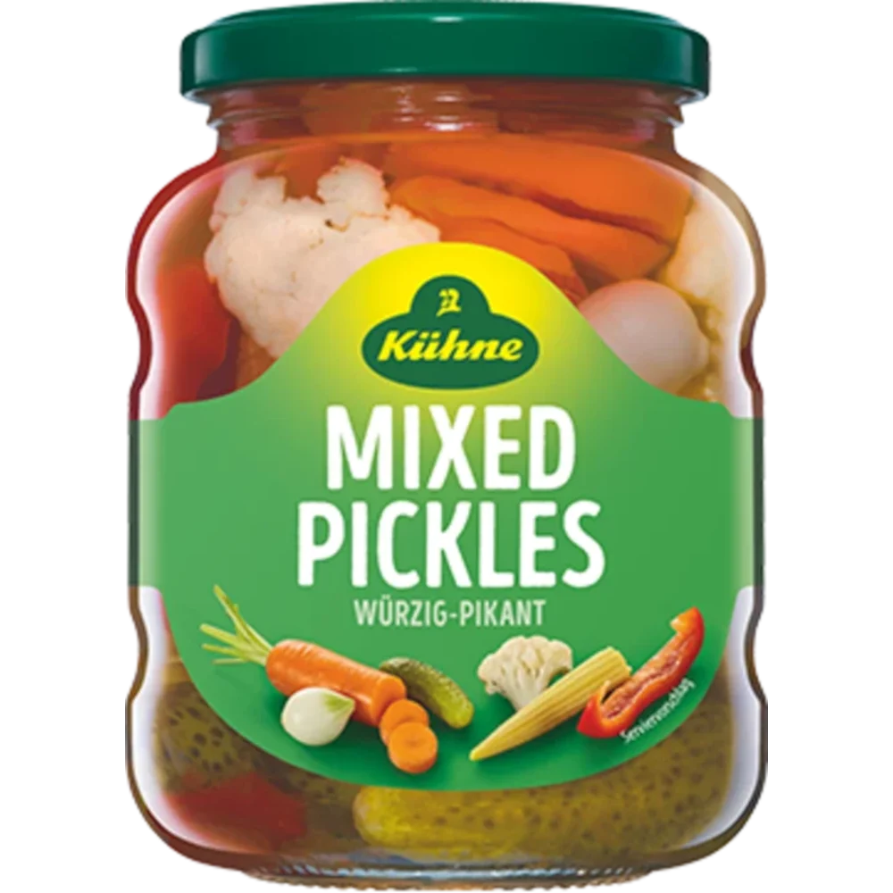 Kühne Mixed Pickles würzig-pikant 370ml / 12.51fl.oz