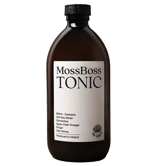 Moss Boss Tonic raw honey, clementine, & ginger 500ml