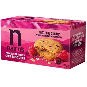 Nairn's Mixed Berries Oat Biscuits 200g