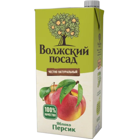 NECTAR Volzhskiy Posad Apple & Peach Juice 1L/12pack