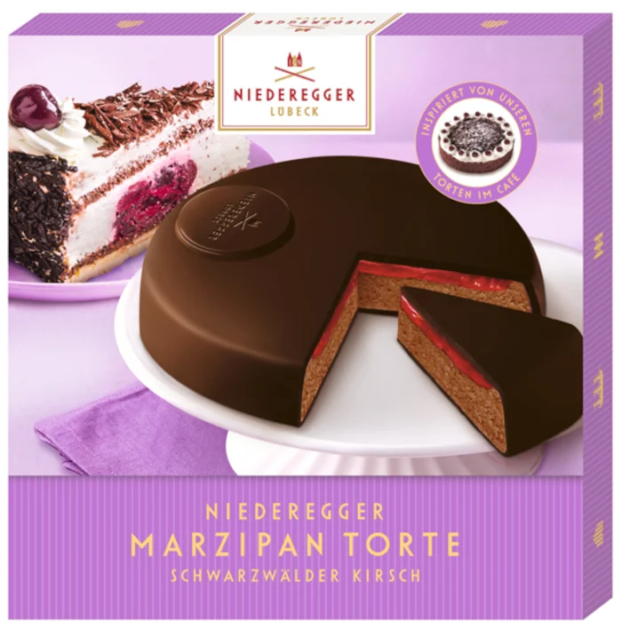 Niederegger Marzipan Torte Schwarzwälder Kirsch 185g / 6.52oz
