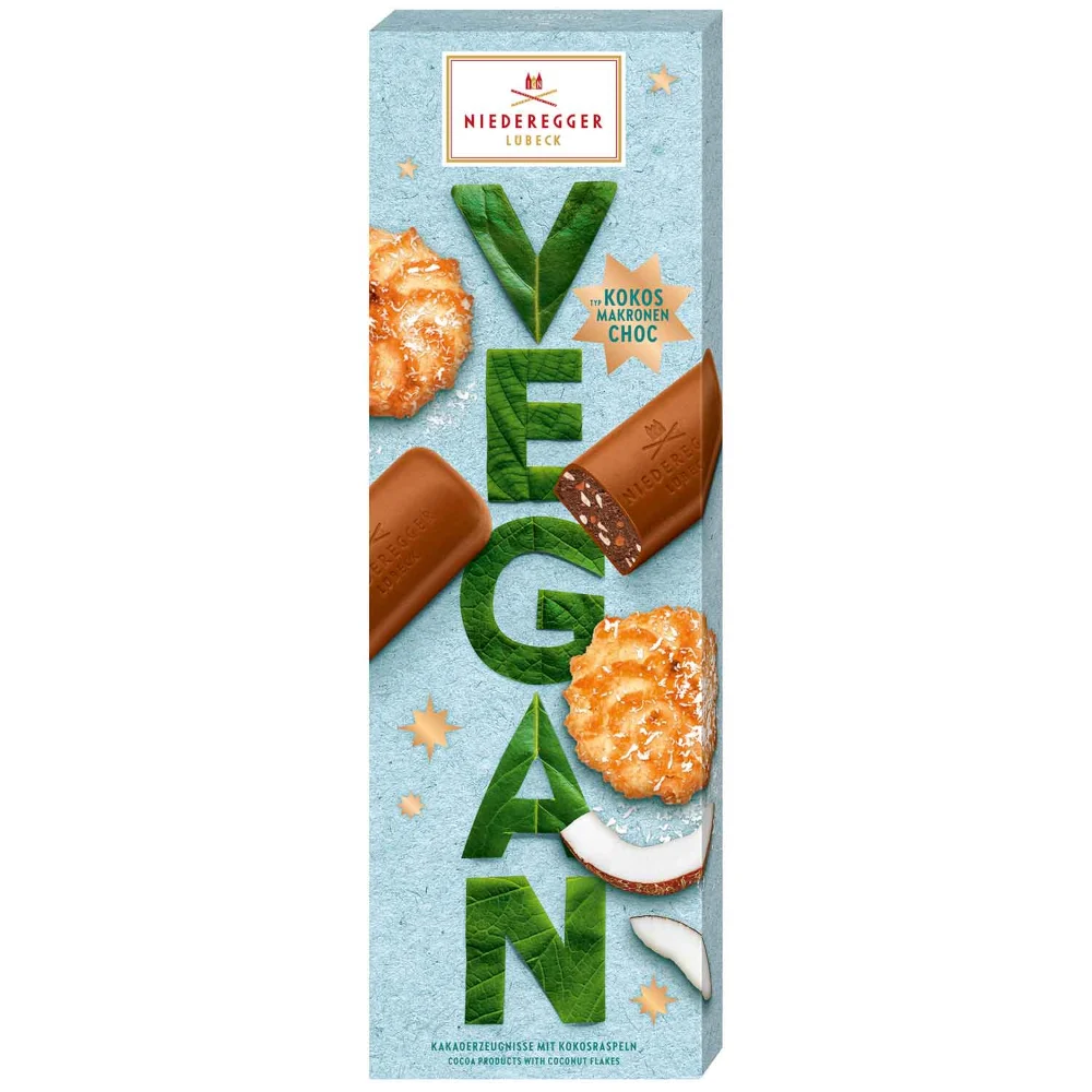Niederegger Vegan Typ Kokosmakronen Choc 100g / 3.52oz// MHD: 30/04/2026