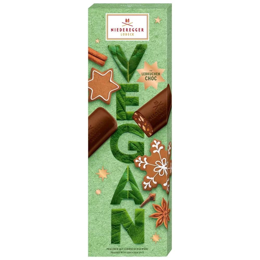Niederegger Vegan Typ Lebkuchen Choc 100g / 3.52oz// MHD: 30/04/2026