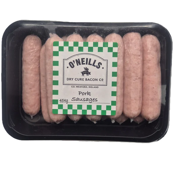 O'Neills Dry Cure Bacon Co Pork Sausages 454g