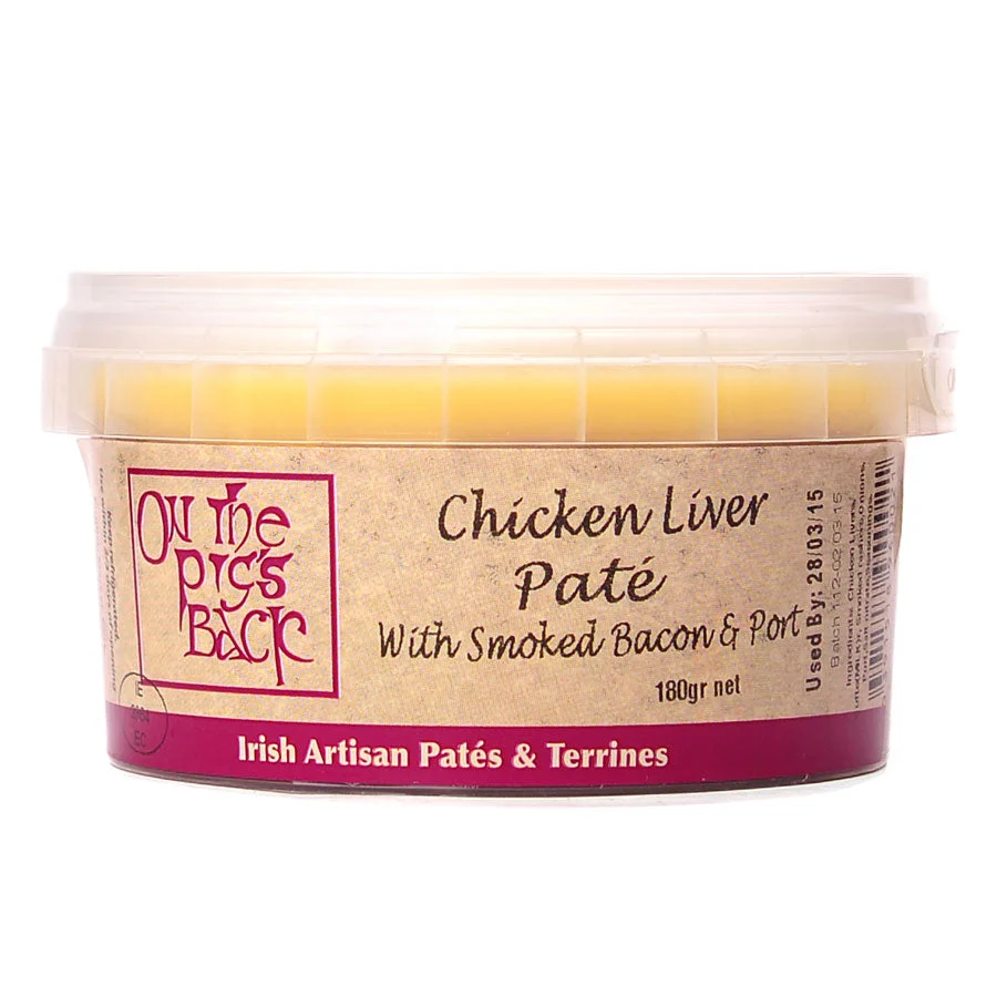 On The Pig's Back Chicken Liver Pate with Smoked Bacon & Port 150g